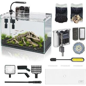 5 Gallon Fish Tank Small Glass Aquarium Kit Starter Set in Kuwait