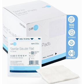 Gauze Pad Sterile 4X4 3354 100Bx Dynarex Corp. in Kuwait
