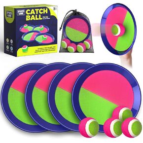 Toss and Catch Velcro Ball Set for Kids Outdoor Toys Yard Games Outside Games Beach Toys for 3 4 5 6 7 8 9 10 Year Old Boys Girls Classic Gift in Kuwait