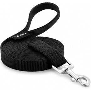 Long Line Dog Training Leash with Padded Handle, 30 ft, Black in Kuwait