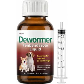 Dewormer Liquid for Dogs, Fenbendazole for All Wormers, Broad Spectrum, Safe for 6 Weeks and Older in Saudi Arabia