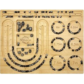 Petoysoso Bead Boards for Jewelry Making, Bamboo Beading Board for Bracelet & Necklace, Jewelry Making Supplies,Bead Tray Supplies in Kuwait
