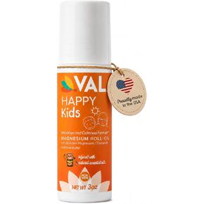 VAL Magnesium, Roll-on Applicator, Relaxation Formula for Children, Zechstein Magnesium Chloride, Chamomile, Shea Butter and Natural Essential Oils to Help Kids Sleep, Support Balanced Mood in Kuwait