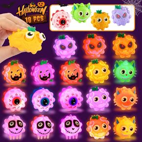18Pcs Halloween Light Up Pop Balls Halloween Party Favors Gifts for Kids in Kuwait