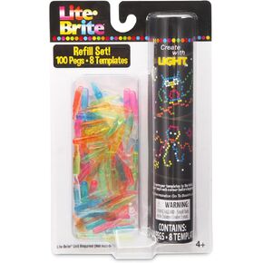 Lite Brite Peg and Template Refill Pack, Light Up Drawing Board Accessories, LED Drawing Board Pegs with Colors, Toys for Creative Play, Light Toys for Kids Aged 4 + in Kuwait