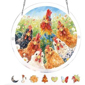 KaayeeWood Acrylic Suncatcher Puzzle, Morning in Bloom-7.4 in in Kuwait