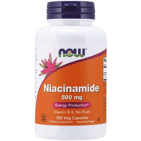 Now Foods Niacinamide 500mg, Vitamin B-3 Capsules, 100-Count in Saudi Arabia