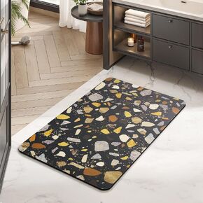 MontVoo -Bath Mat Rug Set-Rubber Non Slip Quick Dry Super Absorbent Thin Bathroom Rugs Fit Under Door-Washable Bathroom Floor Mats-Shower Rug for in Front of Bathtub,Shower Room,Sink in Saudi Arabia
