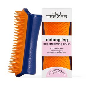 Pet Teezer Detangling Dog Brush for Light Shedding, Small, Lilac & Yellow in Kuwait