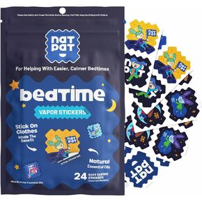 BUZZPATCH SleepyPatch Sleep Promoting Stickers for Kids and Adults (24 Pack) - All Natural, Chemical and Drug Free Sleep Support, Melatonin Free, Children’s Sleep Aid, Promotes Healthy Sleep Cycles in Kuwait