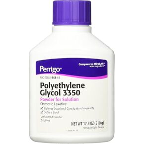 Perrigo Polyethylene Glycol 3350 17.9 Oz (510gm) Powder (Compare to Miralax) in Saudi Arabia