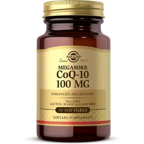 Solgar Megasorb CoQ-10 100 mg, 90 Softgels - Supports Heart Function & Healthy Aging - Coenzyme Q10 Supplement - Enhanced Absorption - Non-GMO, Gluten Free, Dairy Free - 90 Servings in Saudi Arabia