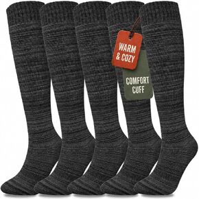 Aoliks Warm Knee High Socks for Women,Cotton Thermal Socks for Hiking Skiing Winter Gifts in Kuwait