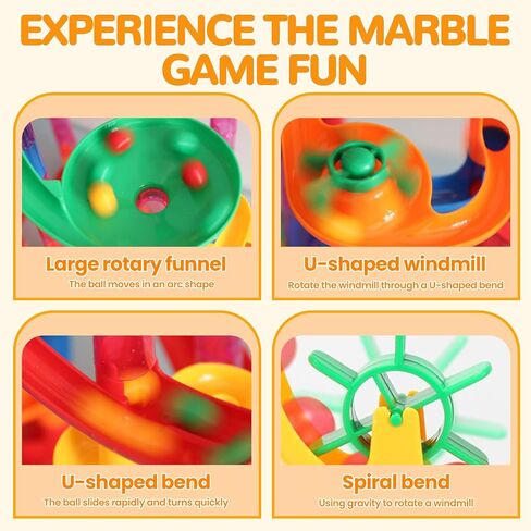 Marble Run, 133 PCS Construction Building Blocks Toys for Kids 4+ in Saudi Arabia