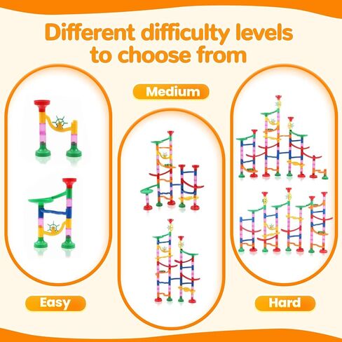 Marble Run, 133 PCS Construction Building Blocks Toys for Kids 4+ in Saudi Arabia