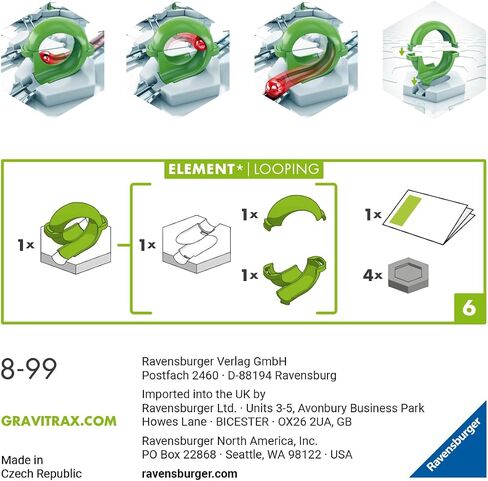 Ravensburger GraviTrax: Loop Accessory | Marble Run & STEM Toy for Boys & Girls Ages 8 & Up | Accessory for 2019 Toy of The Year Finalist in Saudi Arabia
