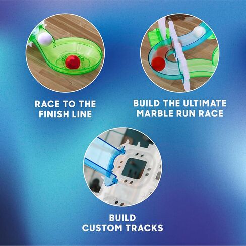 Discovery Marble Run Race Track – 58-Piece Marble Maze Construction Set| 6 Marbles| STEM Learning Activity| Sensory Toy Building Kit| Educational Physics & Engineering Toy for Kids Ages 6+ in Saudi Arabia