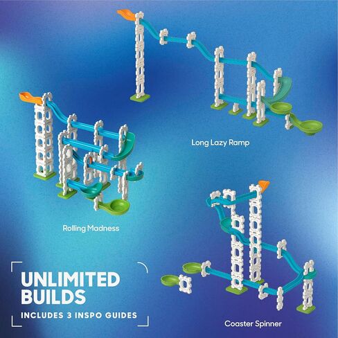 Discovery Marble Run Race Track – 58-Piece Marble Maze Construction Set| 6 Marbles| STEM Learning Activity| Sensory Toy Building Kit| Educational Physics & Engineering Toy for Kids Ages 6+ in Saudi Arabia