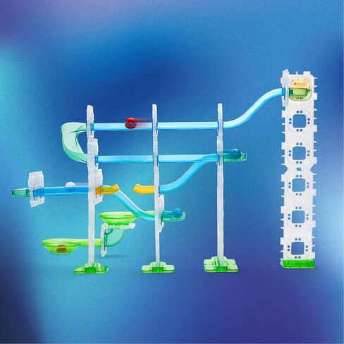 Discovery Marble Run Race Track – 58-Piece Marble Maze Construction Set| 6 Marbles| STEM Learning Activity| Sensory Toy Building Kit| Educational Physics & Engineering Toy for Kids Ages 6+ in Saudi Arabia