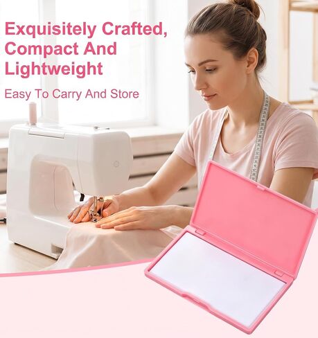 Magnetic Needle Case, Pink Magnetic Needle Holder Case Embroidery Organizer in Kuwait