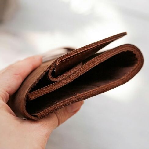 TORAKIP Leather Crochet Hook Case (13.8" x 9.8") – Handmade Crochet Hook Organizer Roll with Multiple Slots, Travel Crochet Storage Case, Knitting Needle Holder (Hooks Not Included), Brown in Kuwait