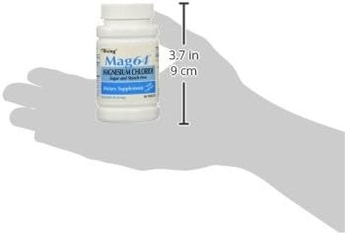 Rising Mag64 Magnesium Chloride with Calcium Tablets, Helps Maintain The Functions of The Heart, Muscles, and Nervous System - 60 Tablets in Saudi Arabia