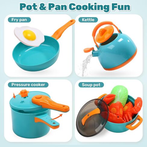 CUTE STONE Kids Play Kitchen Accessories Toy for Girls & Boys Ages 3+ in Kuwait