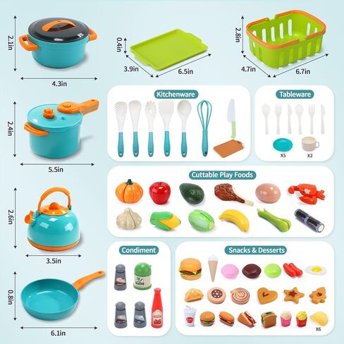 CUTE STONE Kids Play Kitchen Accessories Toy for Girls & Boys Ages 3+ in Kuwait