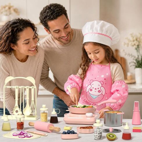 Gotoofun Kids Cooking Sets Real Montessori Play Kitchen in Kuwait