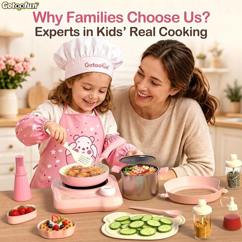 Gotoofun Kids Cooking Sets Real Montessori Play Kitchen in Kuwait
