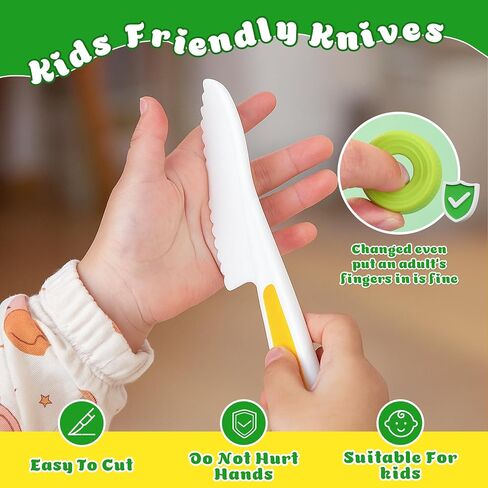 Montessori Kitchen Toys for Kids Knife Set 15 Pieces in Kuwait