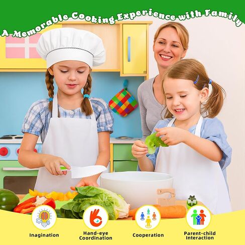 Montessori Kitchen Toys for Kids Knife Set 15 Pieces in Kuwait