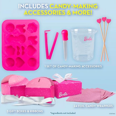 Barbie Candy Making Food Science Kit with 5 Recipes for Kids Ages 8-12 in Kuwait
