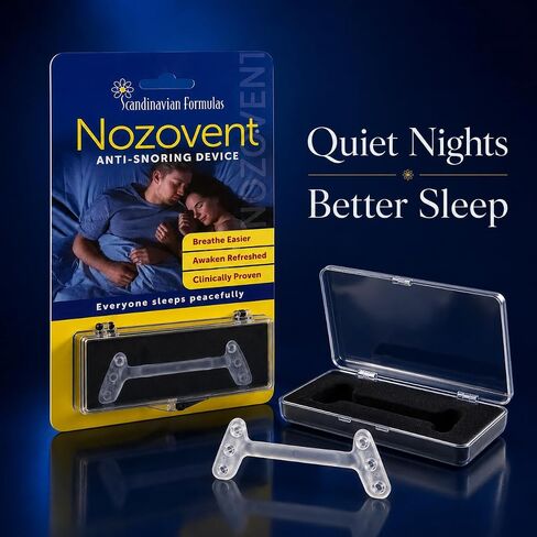 Scandinavian Formulas Nozovent Anti-Snoring Device, 2 Count in Kuwait