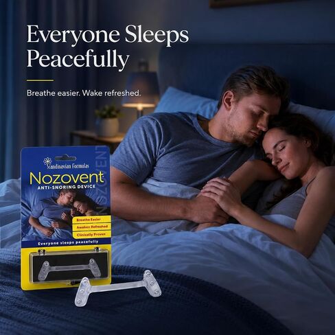 Scandinavian Formulas Nozovent Anti-Snoring Device, 2 Count in Kuwait
