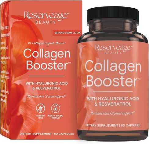 Reserveage Beauty, Collagen Booster, Collagen Supplement for Skin Care and Joint Health, Supports Healthy Collagen Production for Men & Women, 60 Capsules (30 Servings) in Saudi Arabia