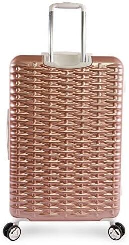 BEBE Women's Lydia 2 Piece Set Suitcase with Spinner Wheels, Rose Gold, One Size in Kuwait