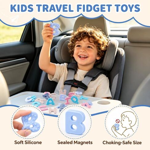 Fridge Magnets for Toddlers 1-3, Sensory Silicone Alphabet Magnetic Letters in Saudi Arabia