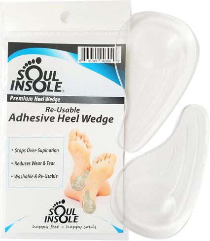 Heel Wedge for Over-Supination/Over-Pronation Re-Usable Adhesive Soul Insole in Kuwait