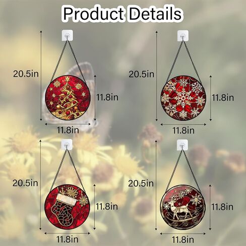 Bird Theme Stained Glass Window Hanging Suncatcher Owl Gift for Women 7.8" in Saudi Arabia