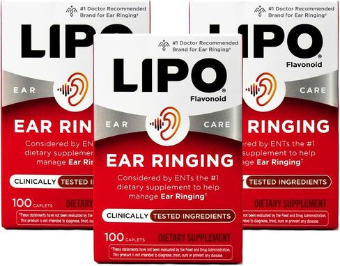 Lipo-Flavonoid Plus Dietary Supplement Ear Health, 100 Count (Pack of 2) in Kuwait