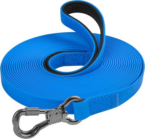 XiaZ Long Leash for Dogs Waterproof, Training Long Line Lead with Padded Handle for Large Medium Small Dogs Outside Walking, Playing, Camping, or Yard (30FT, Olive) in Kuwait