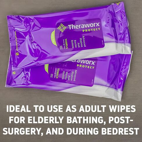 Theraworx Protect Advanced Hygiene and Barrier System Towels - 8 Count (Pack of 1) in Kuwait