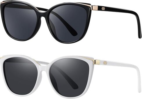 Colrea Trendy Cat Eye Sunglasses for Women Fashion Cateye UV400 Protection Glasses CL22017 in Kuwait