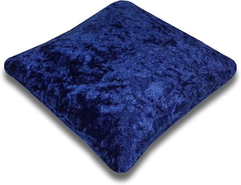 7.5" Dark Blue Crushed Velvet Tiara & Crown Pillow Stand in Kuwait