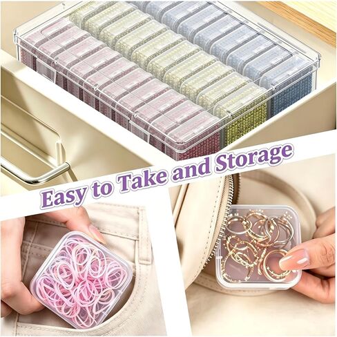 Bead Organizer Box 186 Pcs Small Plastic Bead Storage Container in Kuwait