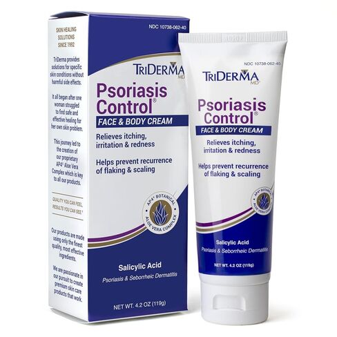 TriDerma Psoriasis Control Face and Body Cream, 4.2 Ounces, 4 Pack in Kuwait