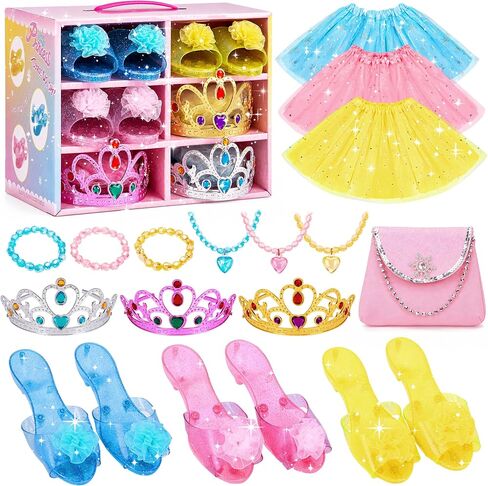 Meland Princess Dress Up Set for Girl Age 3-6 with Her First Heels & Skirts in Saudi Arabia