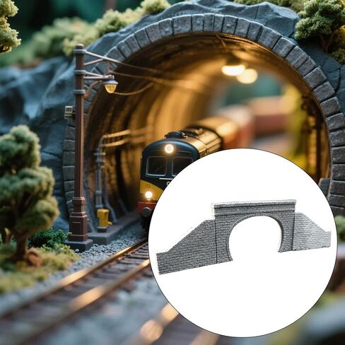 Plaster N Scale Train Tunnel for Diorama Scenes,with tilt in Saudi Arabia
