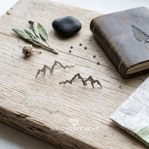 Mountain Peak Crawler Earrings Silver Mountains Climbers Wrap Earring in Saudi Arabia